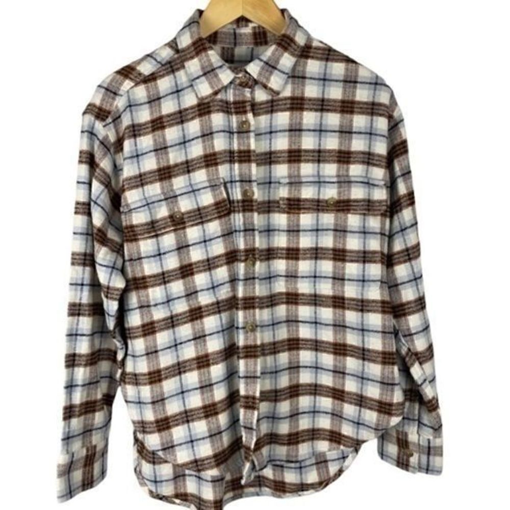 Free Assembly Womens Long Sleeve Work Shirt Medium NWT Flannel - Picture 6 of 11